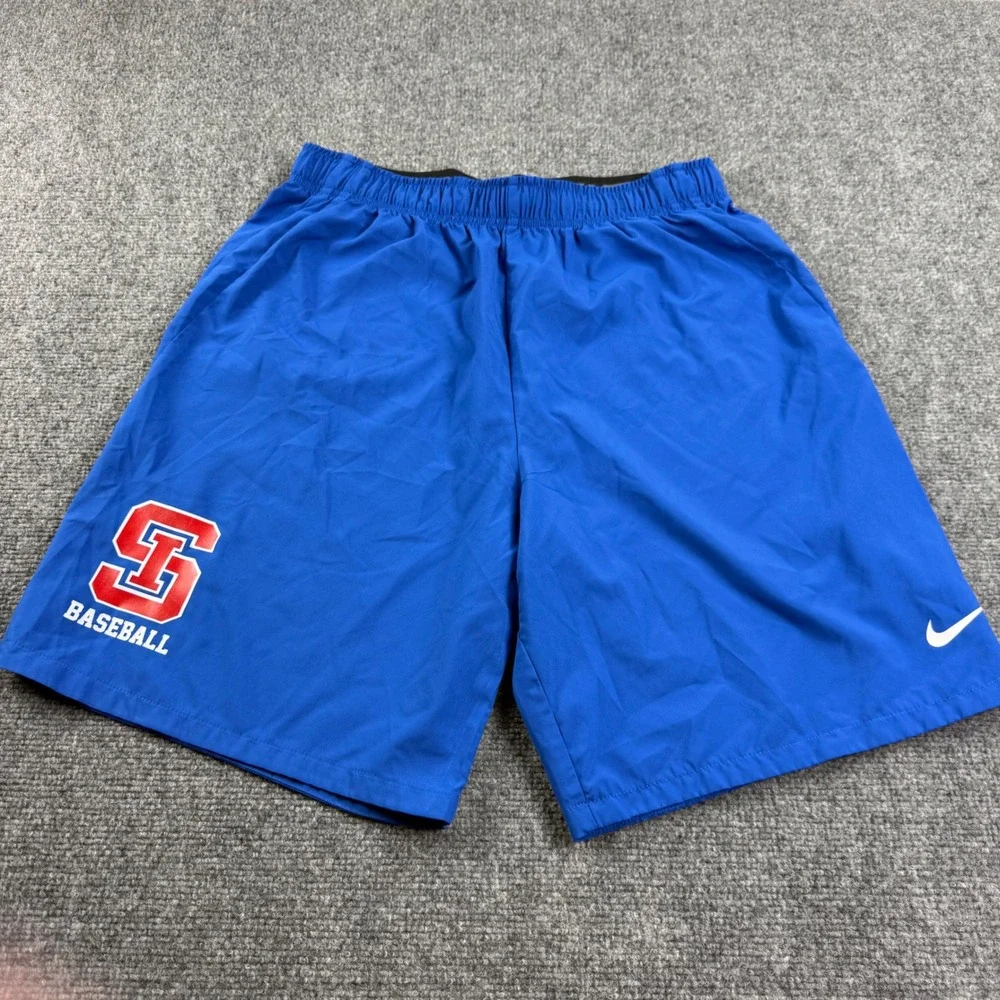 Nike Flex Woven Shorts Size Large Blue SI Baseball AQ3496-493 Men's